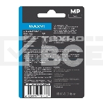 Флеш диск Maxvi MP 16GB USB 2.0 black, монолит с колпачком, металл + ABS пластик, фото2