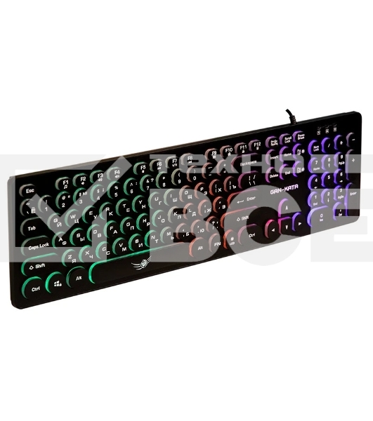 Клавиатура Dialog Gan-Kata KGK-16U BLACK - игровая с RGB-подсветкой, USB, черная