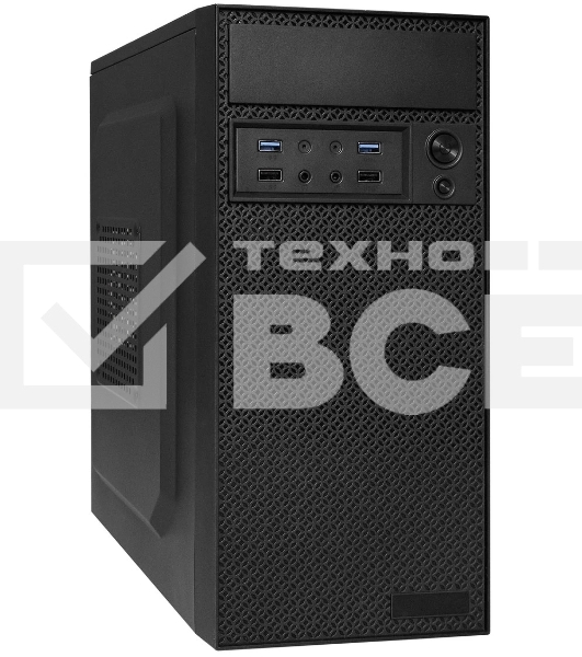 Компьютерный корпус Minitower ExeGate BAA-109U2-UN450 (mATX, БП UN450 с вент. 12см, 2*USB+2*USB 3.0, аудио, черный)