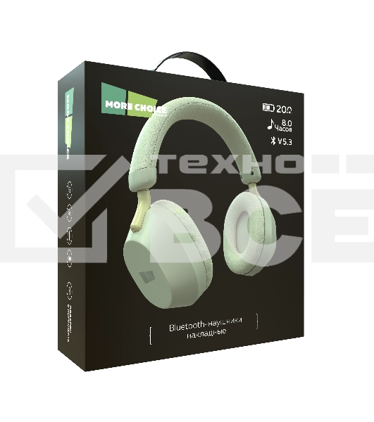 Наушники беспроводные накладные MORE CHOICE HW55 Milky