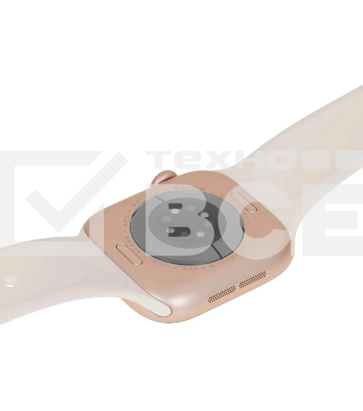 Умные часы Apple Watch Series 11 A3333 46мм OLED корп.розовое золото Sport Band рем.белый разм.брасл.:S/M (MEV64LW/A)
