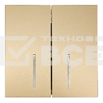 Выключатель LEZARD 704-3688-112QC 2-кл. с индик. СП ZIMA IP20 10А безвинт. зажим, зол., фото 1