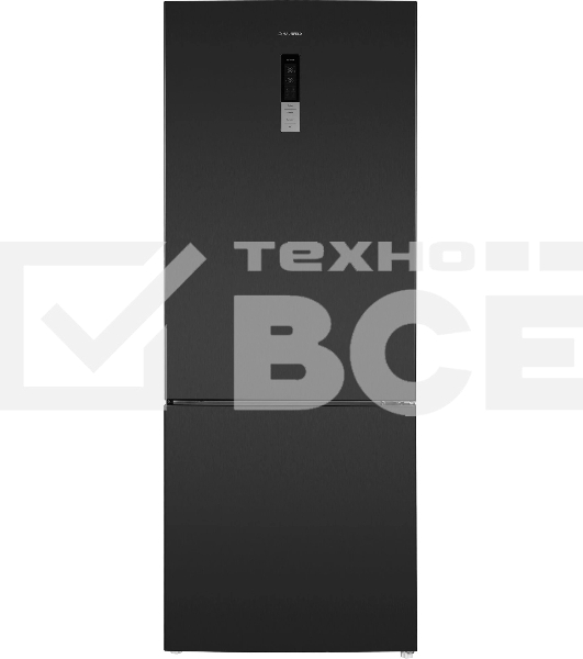 Холодильник Maunfeld MFF1857NFSB черный мат. инвертер двухкамерный 336/117л морозилка снизу