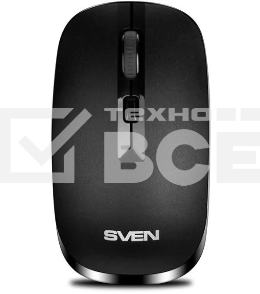 Мышь беспроводная SVEN RX-260W черный, 1600 dpi, радиоканал, USB, кнопки - 4