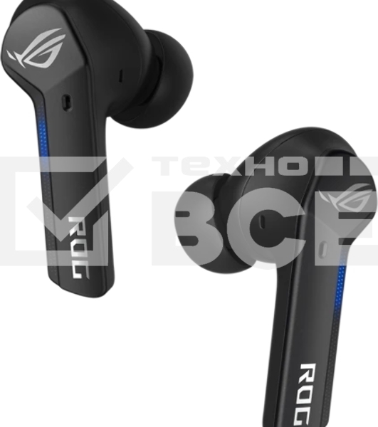Гарнитура ASUS ROG Cetra True Wireless SpeedNova чёрный, беспроводная, радиоканал, до 26 ч, совместимость с PS5