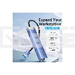 Сетевой адаптер Vention USB 3.0 M/Gigabit Ethernet RJ45+OTG хаб 3xUSB Синий - 0.15м., фото11