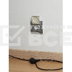Розетка 1-местная IEK BRITE РСбш10-3-БрА (BR-R16-16-K47) с заземлением, с защитными шторками и крышкой, 16А IP20, алюминий, фото2