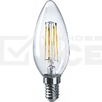 Лампа светодиодная ОНЛАЙТ 80895 OLL-F-C35-10-230-4K-E14, фото 1