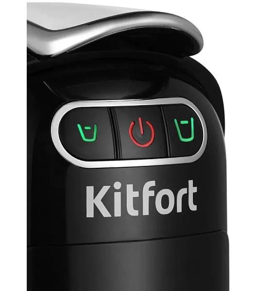 Кофемашина Kitfort КТ-7508 1400Вт серебристый/черный