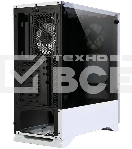 Компьютерный корпус ZALMAN S5, ATX, WHITE, WINDOW, 2xCOMBO (3.5