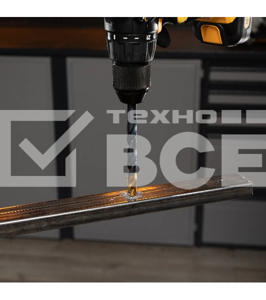 Набор сверл по металлу Denzel 1-13 мм, HSS-Tin, Golden Tip, 25 шт