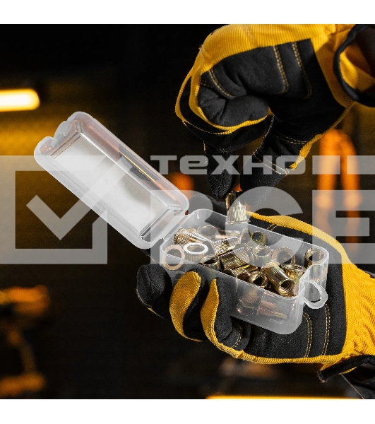 Заклепки резьбовые Denzel стальные, оцинкованные, М10, пластиковый кейс, 35 шт.