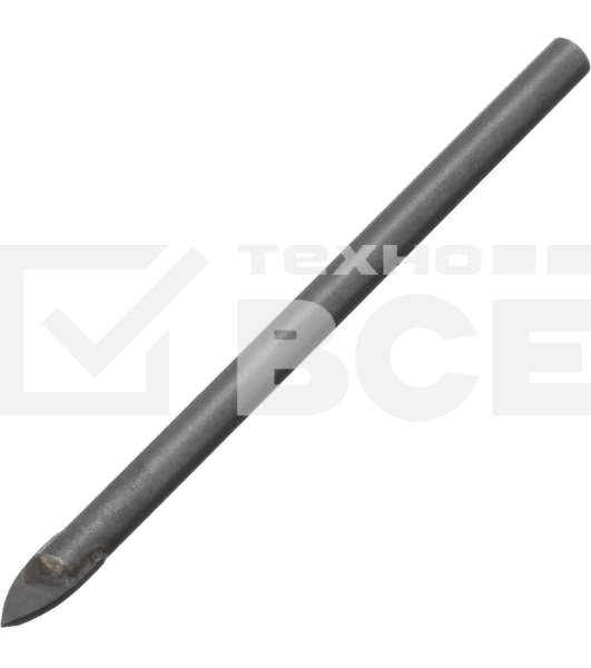 Сверло по керамической плитке и стеклу Matrix, 4 мм, цилиндрический хвостовик