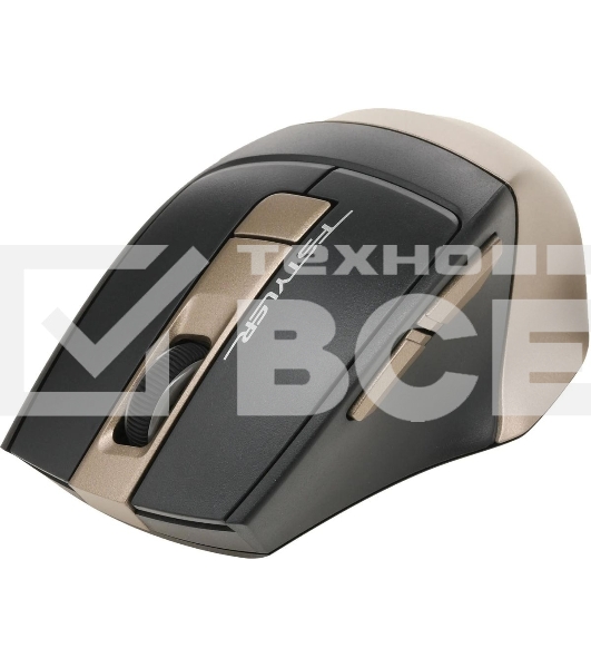 Мышь беспроводная A4Tech Fstyler FG35 золотистый/черный, 2000 dpi, радиоканал, USB, кнопки - 6