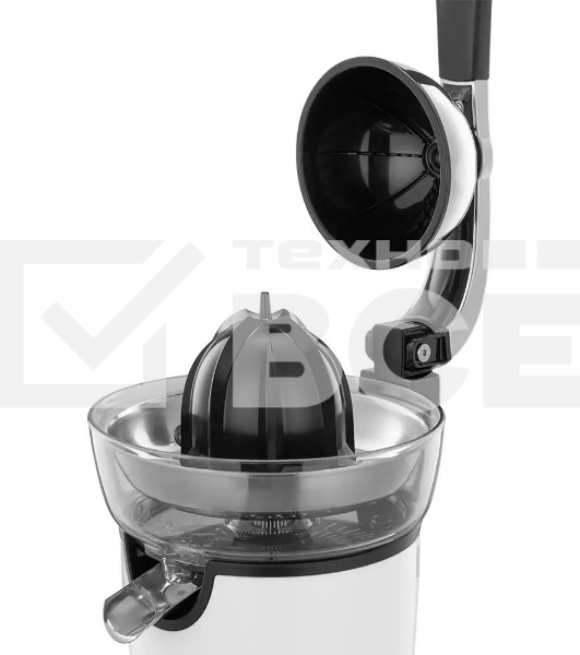 Соковыжималка цитрусовая Kitfort КТ-1168 100Вт рез.сок.:250мл. белый/черный