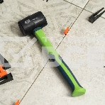 Киянка резиновая Сибртех 225г, черная резина, фибергласовая рукоятка, фото5