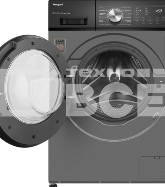 Стиральная машина Weissgauff WM 45127 Direct Drive Inverter Steam Deep Grey