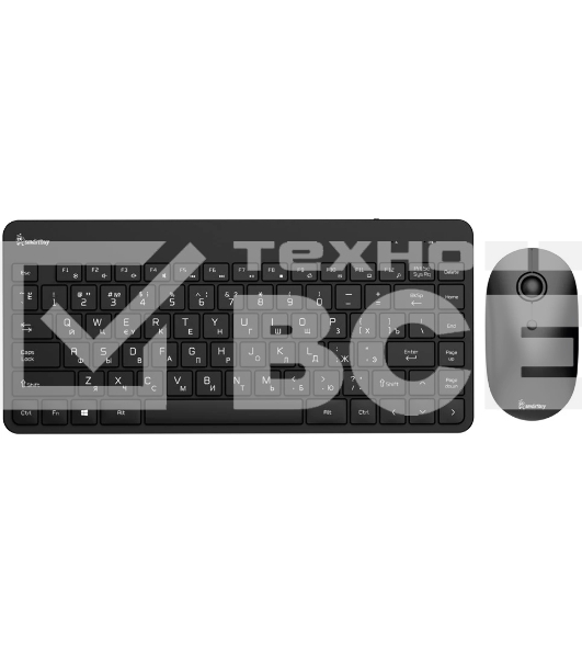 Комплект клавиатура+мышь Smartbuy 220349AG беспроводной, USB, 1600 DPI, чёрный