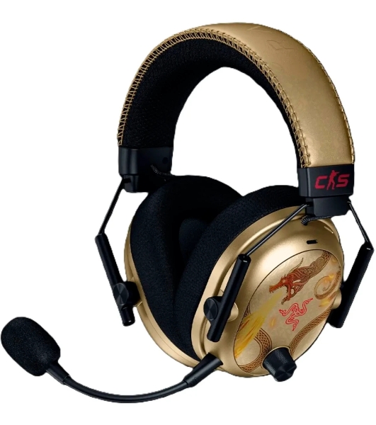 Гарнитура Razer BlackShark V3 Pro Counter-Strike 2 Edition чёрный, беспроводная + проводная, радиоканал, до 70 ч