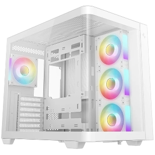 Корпус DeepCool CG530U 4F White, Midi-Tower, белый, 4 x 120 мм