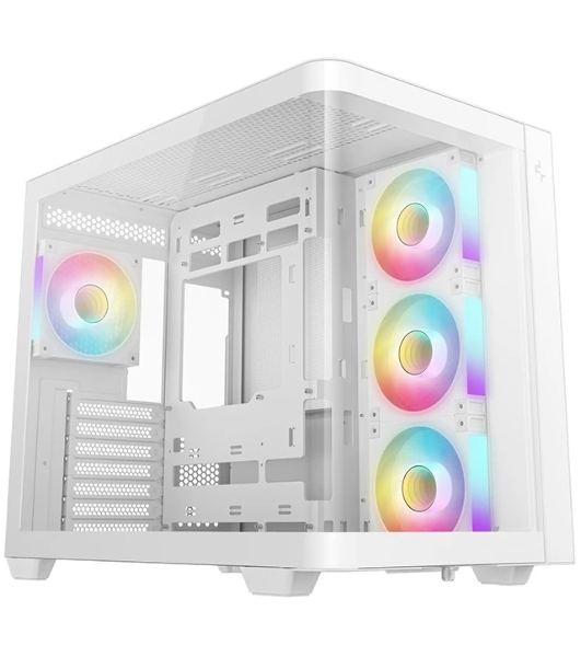 Корпус DeepCool CG530U 4F White, Midi-Tower, белый, 4 x 120 мм
