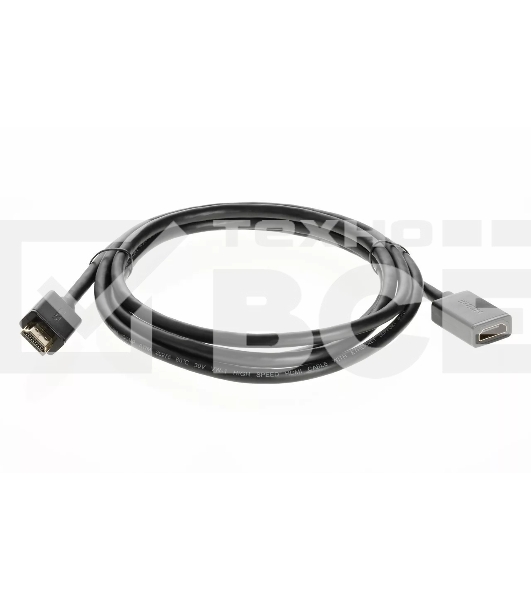 Кабель удлинительный HDMI-19M---HDMI-19F ver 2.0, 2m, TELECOM TCG235MF-2M