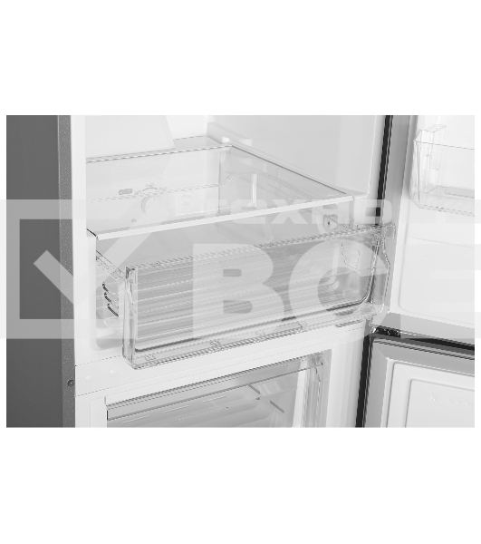 Холодильник Hyundai CC3595FIX нержавеющая сталь двухкамерный 245/115л морозилка снизу