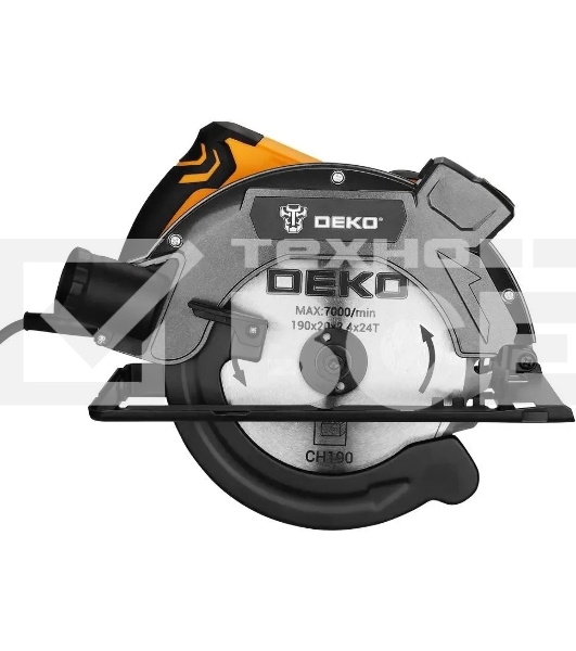 Циркулярная пила (дисковая) Deko DKCS1800-190 Laser 1800Вт (настольная) D диска.:190мм (083-1011)