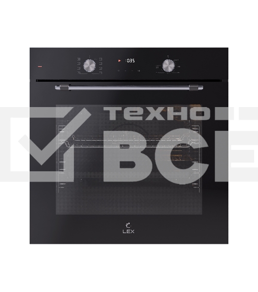 Электрический духовой шкаф LEX EDP 680 BL MAX, встраиваемый, черный
