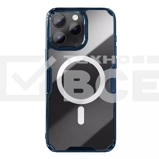 Чехол Nature TPU Pro Magnetic Case, синий, (AP IP16 Pro Max)