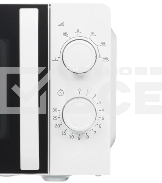 Микроволновая печь Beko SOLO MOC20100W1 белый, 20 л, 700 Вт, переключатели - поворотный механизм