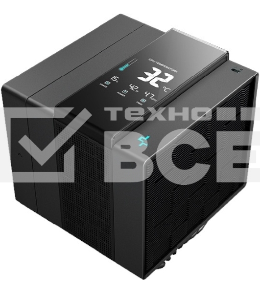 Кулер для процессора DEEPCOOL ASSASSIN IV VC VISION черный, 120 мм, алюминий/медь, 1800 об/мин, 29.3 дБ, 4 pin, 300 Вт, 172 мм