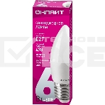 Лампа светодиодная ОНЛАЙТ 71631 OLL-C37-6-230-4K-E27-FR 6Вт свеча 4000К белый E27 470лм 176-264В, фото2