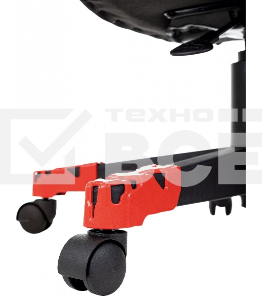 Кресло игровое A4Tech Bloody GC-190 черный/красный, текстиль/эко.кожа, крестов. пластик