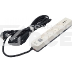 Сетевой фильтр Powercom SP-01 USB2A1CW 3,0М 3.0 м, 4 розетки, белый/серый, коробка, фото2