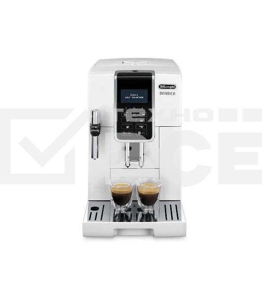 Кофемашина автоматическая DeLonghi ECAM 350.35.W белый, исп. кофе- зерновой/молотый, 1.8 л, 1450 Вт, 15 бар