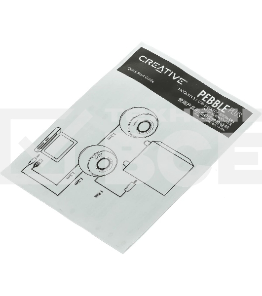 Акустическая система Creative PEBBLE PLUS 2.1 черный 8Вт