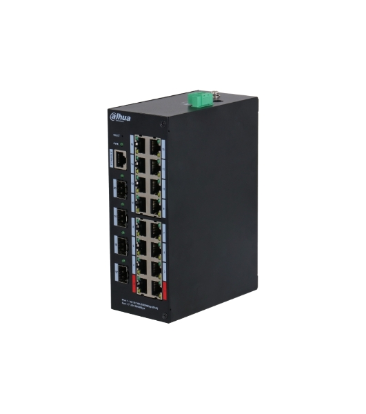 Коммутатор Dahua DH-HS4420-16GT-190, 16×1 Гбит/с + 4×1 Гбит/с SFP, управляемый