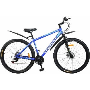 Велосипед Torrent Impulse (рама СТАЛЬ 18'', внедорожный, 21 скорость, SHIMANO, колеса 29д)29'' / 18'' сталь/ Матовый синий