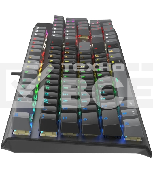 Клавиатура A4Tech Fstyler FS100 Neon проводная, USB, черный