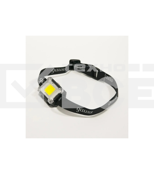 Фонарь налобный GAUSS GFL304 3W 180lm 3xAAA LED