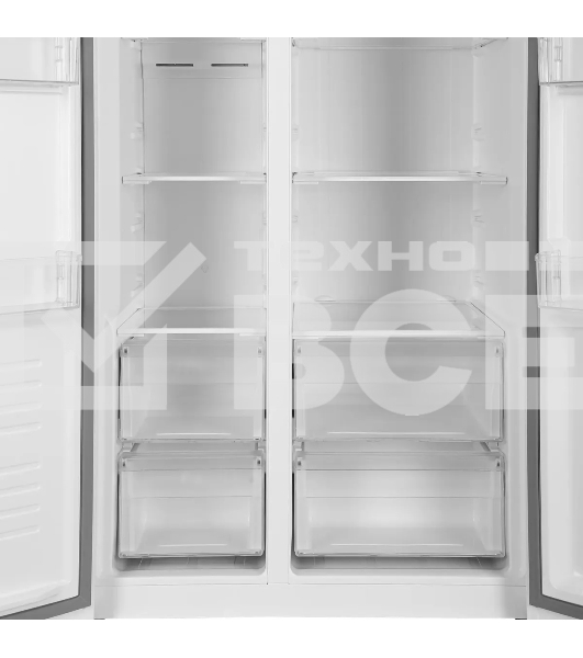 Холодильник Hyundai CS5003F белое двухкамерный 331/165л морозилка сбоку, Total No Frost, Side by Side