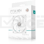 Вентилятор для корпуса DEEPCOOL FT14 белый, 140 мм, 1650 об/мин, 25.1 дБ, 4 pin, фото6