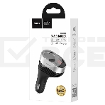 Автомобильная зарядка HOCO Z29 Regal, 2xUSB + прикуриватель, 3.1A, 96W, черный, фото2