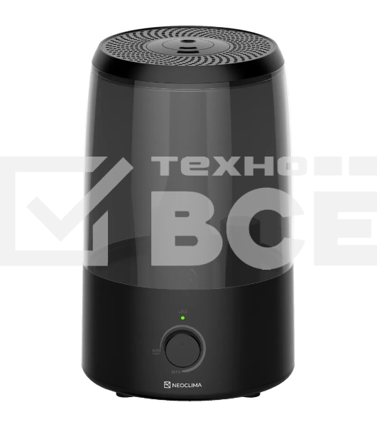 Увлажнитель воздуха ультразвуковой Neoclima ONYX 3.5L черный, объем 3.5л, механика