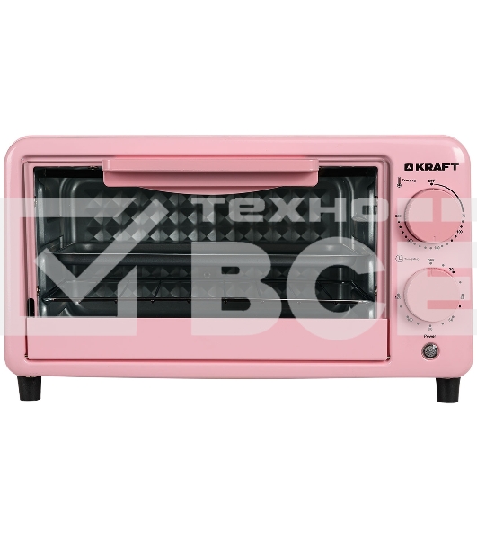 Мини-печь Kraft KFC-MO 90 HP 9 л, 600 Вт, розовый