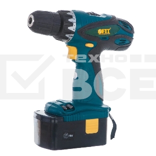 Дрель-Шуруповерт Fit CD-18RC 80176, Аккумуляторная, 18В, 2 АКБ, Кейс