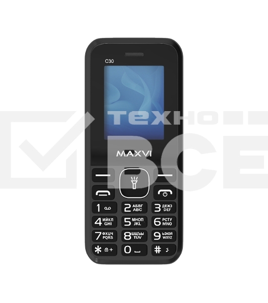Мобильный телефон Maxvi C30 черный