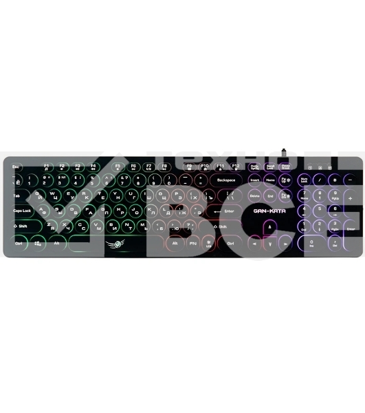 Клавиатура Dialog Gan-Kata KGK-16U BLACK - игровая с RGB-подсветкой, USB, черная