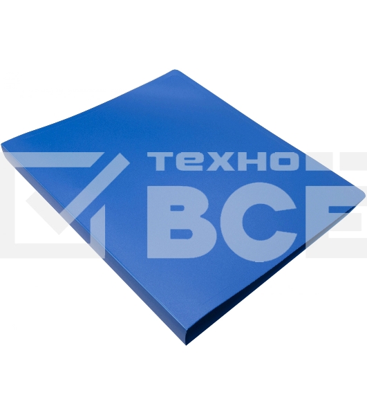 Папка с металлическим пружинным скоросшивателем Silwerhof Eco A4, пластик, 0.5мм, синий